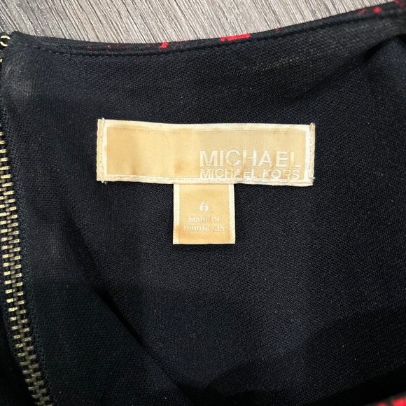 Michael Kors Black Red‎ Dress Size 6 - Picture 3 of 6
